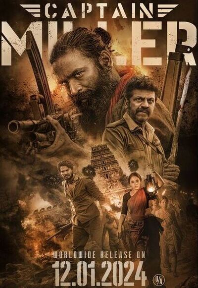 Captain Miller 2024 in Hindi PreDvd South Indian Hindi movie download