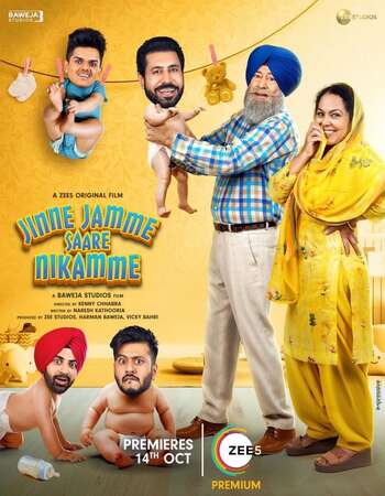 Jinne Jamme Saare Nikamme 2021 HdRip Punjabi movie download