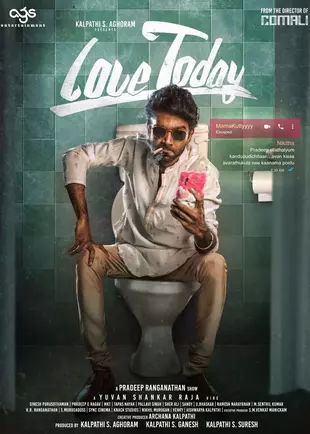 Love Today 2022 in Hindi Hdrip South Indian Hindi movie download